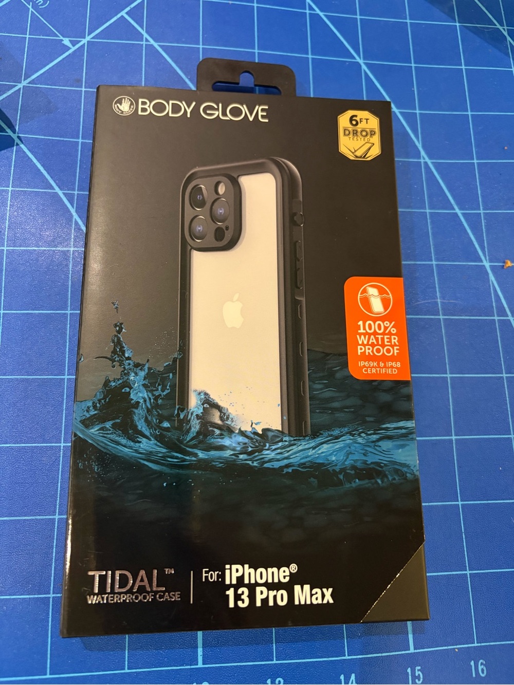 Body Glove Tidal Waterproof Case for iPhone 13 Pro Max — Black/Clear